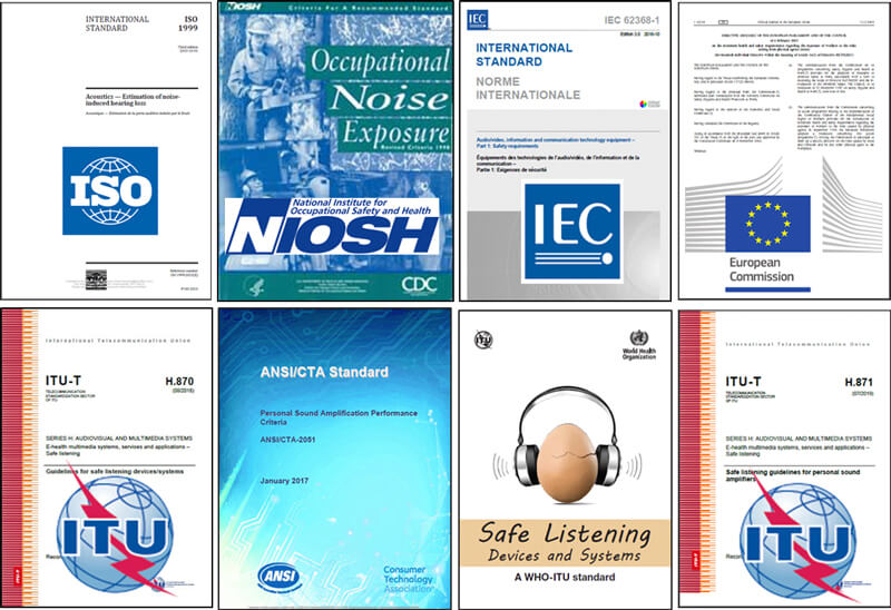 Standards for Safe Listening – how they align and how some differ